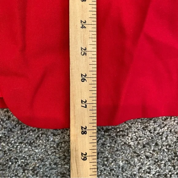 Vintage 80s Red Blazer with Gold Tassel Embroidery, Power Dressing, Women's LG - Picture 6 of 7